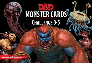 Dungeons & Dragons 5E: Monster Cards - Challenge 0 - 5