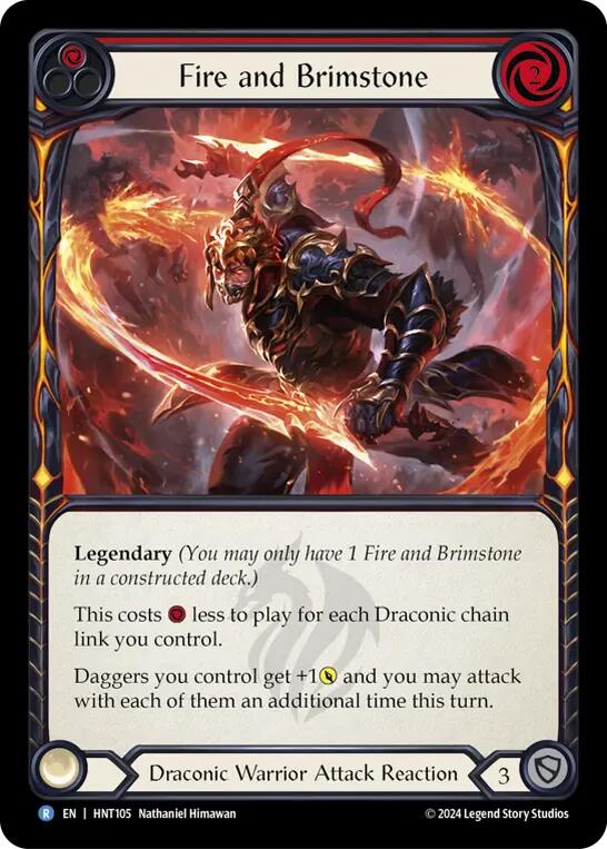 Fire and Brimstone [HNT105] (The Hunted)  Rainbow Foil