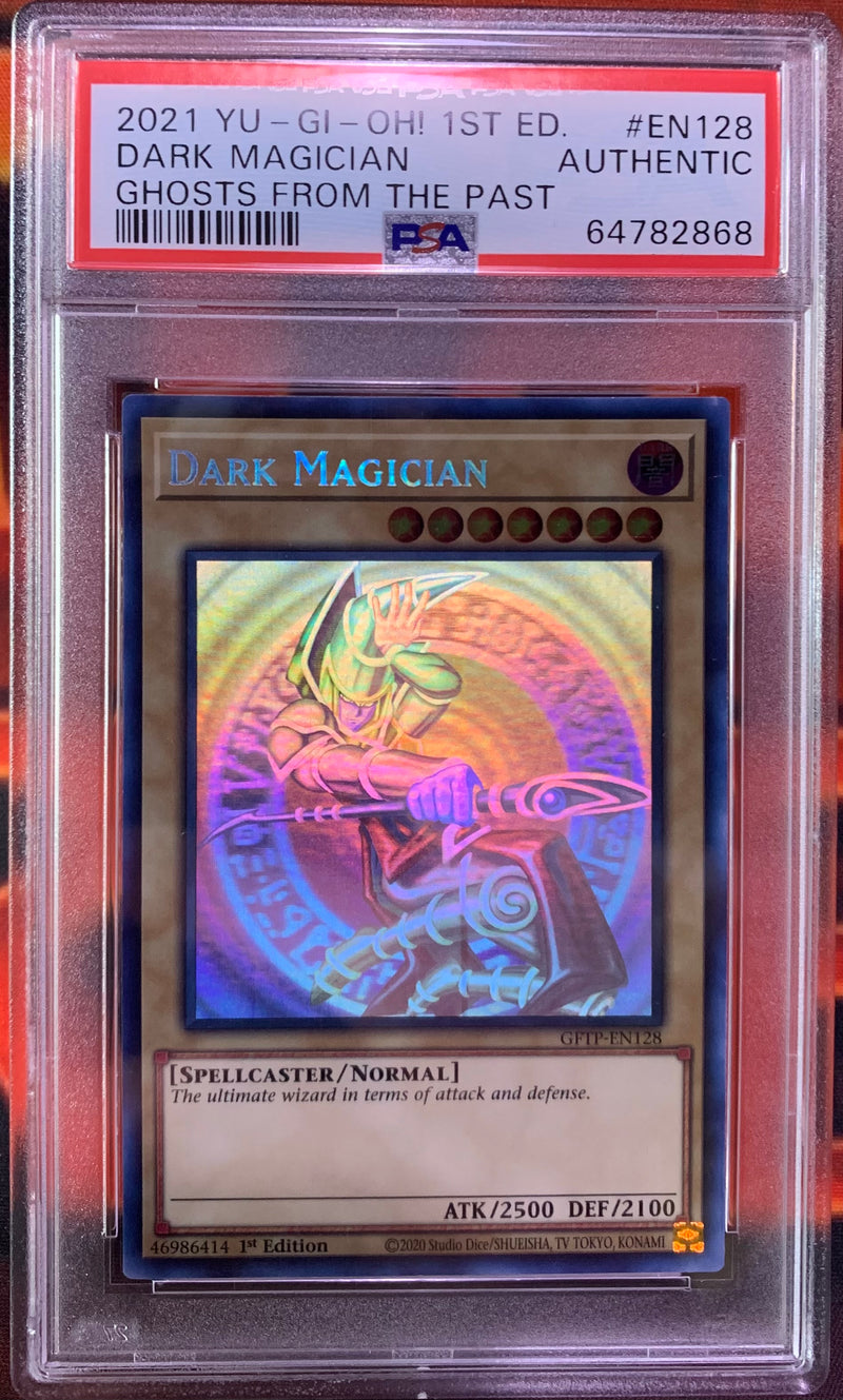 Dark magician (GFTP-EN128) - Ghost Rare - PSA AUTH