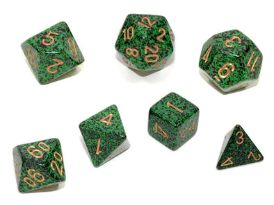 7pc Polyhedral: Speckled