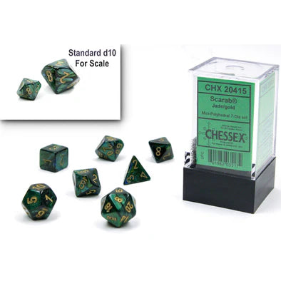 7pc Mini Polyhedral: Scarab