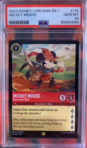 Mickey Mouse Brave Little Tailor (115/204) - The First Chapter - PSA 10