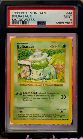 Bulbasaur Base Set Shadowless - PSA 9