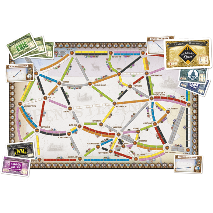 Ticket to Ride: United Kingdom & Pennsylvania