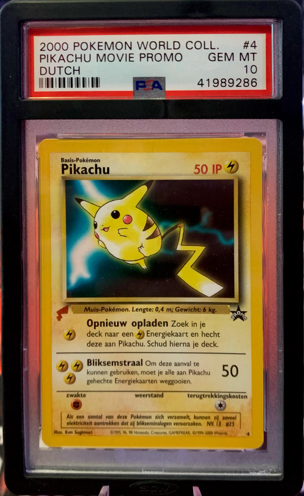 Dutch Pikachu Movie Promo - PSA 9 -