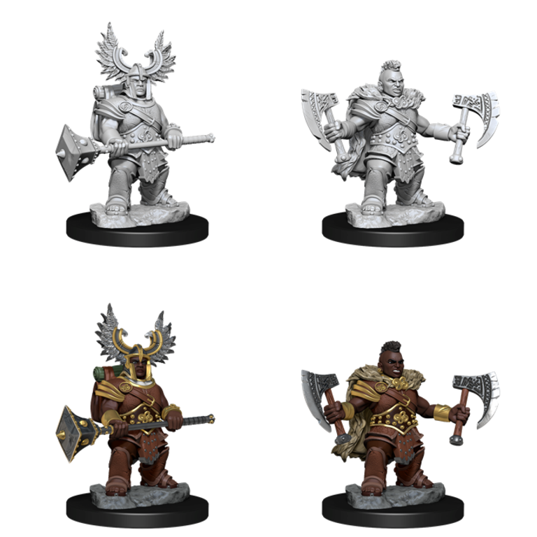 D&D Frameworks Miniatures: Dwarf Barbarian Female