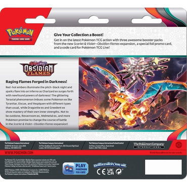 Scarlet & Violet: Obsidian Flames - 3-Pack Blisters (Eevee)